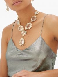 ROSANTICA Cuori crystal drop necklace ~ event necklaces ~ eye-catching accessories