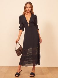 Reformation Ginny Dress in black