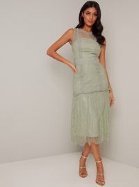 Chi Chi Vaeda Dress in Green – vintage style occasion dresses