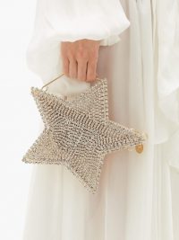 ROSANTICA Cielo crystal-embellished star bag in gold ~ glamorous event accessory