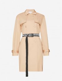 CLAUDIE PIERLOT Gaelle stretch-cotton coat in beige