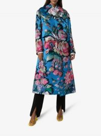 Dries Van Noten Ruberta Floral Print Oversized Coat / statement outerwear