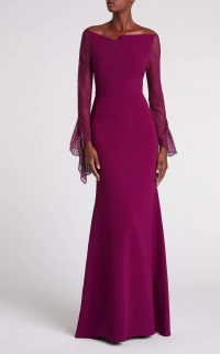 ROLAND MOURET DELAMERE GOWN in ORCHID ~ elegant event gowns