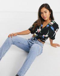 Levi’s tropical print shirt in 80s tropical caviar