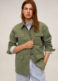 MANGO Multi-pocket cotton jacket in khaki REF. 67016303-MARGOT-LM