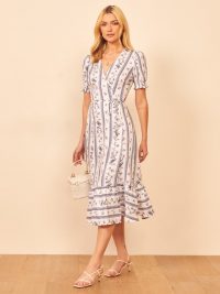 REFORMATION Veronika Dress in Roquefort