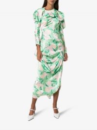 yuhan wang Floral Print Dress / ruched dresses