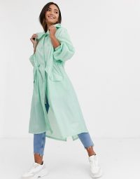 ASOS DESIGN lightweight hooded jacket in mint