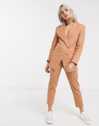 ASOS DESIGN Petite ultimate linen suit in plaster