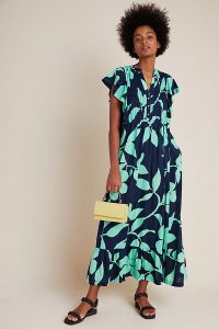 Blue floral dress / Maeve Kaia Maxi Dress