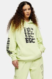 ESCAPOLOGY Lime Green Hoodie – oversized hoodies