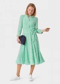 HOBBS FREDERICA DRESS GREEN MULTI / day dresses