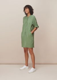 WHISTLES CELESTINE DRESS GREEN