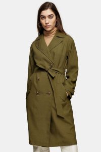 TOPSHOP Khaki Trench Coat