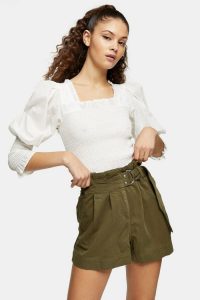 TOPSHOP Khaki Utility Shorts