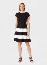 HOBBS LIZZIE DRESS BLACK IVORY