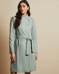 TED BAKER ELLGENC Long belted wrap coat mint