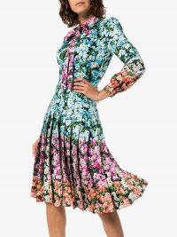 MARY KATRANTZOU Airmail floral print midi dress / lady-like dresses