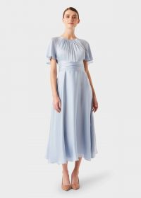 HOBBS MIRA DRESS PALE BLUE / occasion wear