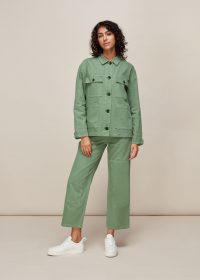 WHISTLES ULTIMATE CARGO TROUSER PALE GREEN