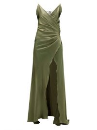 ADRIANA IGLESIAS Scarface silk-blend satin gown