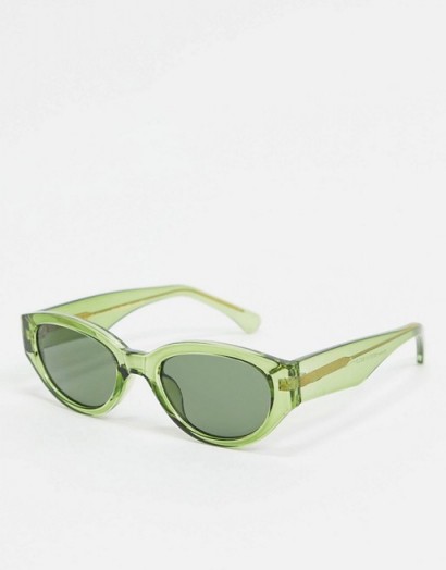 A.Kjaerbede round retro sunglasses in green ~ vintage look eyewear