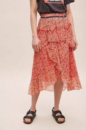 Moliin Anita Printed Skirt Orange Motif