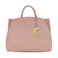 COCCINELLE Bottal Suede Handbag New Pivoine Limited Edition in Rose