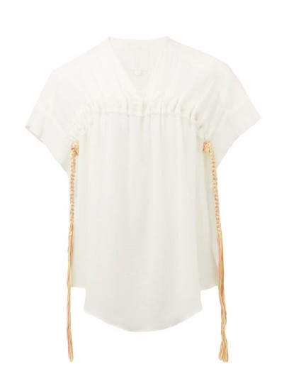 SSŌNE Drawstring cotton top