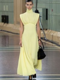 EMILIA WICKSTEAD Everly gathered seersucker dress in yellow