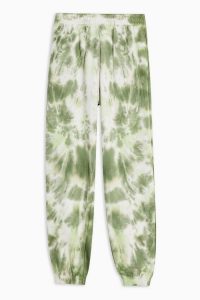 TOPSHOP Green Tie Dye Joggers