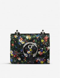 JIMMY CHOO Paris mini floral-print silk cross-body bag