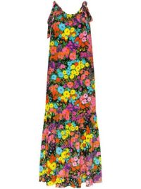 LES RÊVERIES Kaleidoscope Garden midi dress / vintage prints