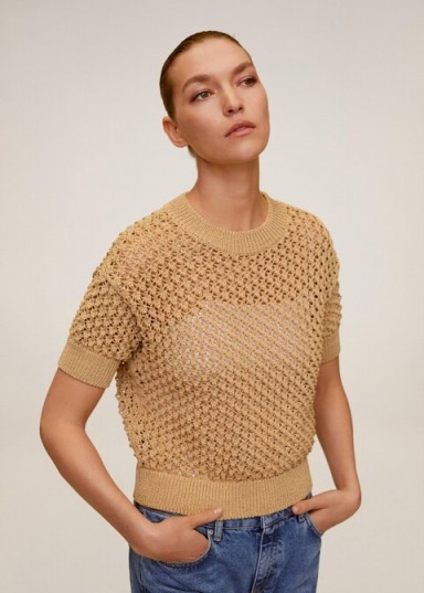 MANGO AVENA Openwork sweater