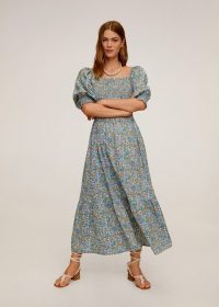 MANGO ARCADI Printed long dress