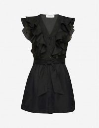 SANDRO Venesia ruffled woven playsuit ~ summer playsuits