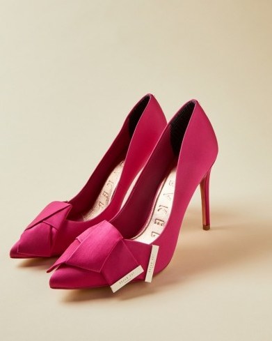 Ted Baker IInesi Stiletto Heel Court Shoes, Hot Pink, 3