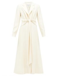 GABRIELA HEARST Angeli cream knotted wool-blend dress