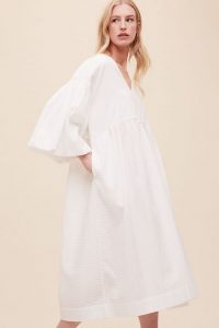 Kotow Organic Cotton Dress White / voluminous summer dresses