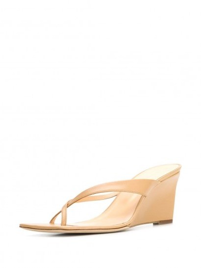 BY FAR Theresa 70mm sandals beige leather