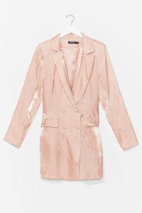 Cool Down Shimmer Blazer Dress