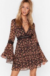 NASTY GAL I’ll Be Bouquet Floral Mini Dress