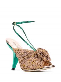 MARCO DE VINCENZO crochetted flower sandals