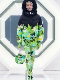 0 MONCLER GENIUS RICHARD QUINN Pat floral-print nylon jacket / flower prints