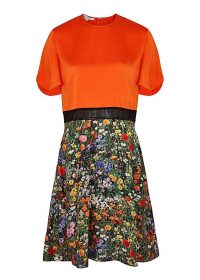 STELLA MCCARTNEY Libby floral-print panelled silk dress