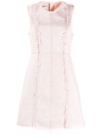 Acne Studios Recrafted patchwork dress dusty pink ~ frayed edge dresses