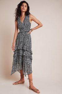 ANTHROPOLOGIE Marcella Tiered Midi Dress