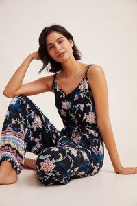 ANTHROPOLOGIE Luka Jogger Jumpsuit Navy