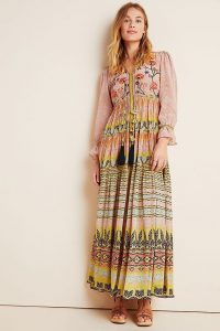 Bhanuni by Jyoti Giorgia Embroidered Maxi Dress ~ summer folk look ~ a little boho