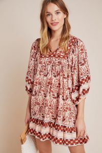 Cleaobella Olivia Tunic Dress Red Motif / boho dresses